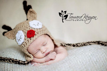 Sleepy Reindeer Hat