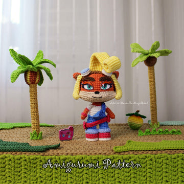 Coco Bandicoot – Chibi Amigurumi Crochet Pattern (PDF)