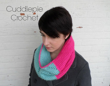 Twisted Tunisian Cowl