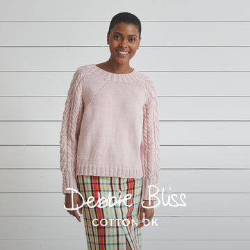 Emmie - Jumper Knitting Pattern For Women in Debbie Bliss Cotton DK by Debbie Bliss