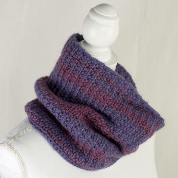 Wine and Roses Cowl in Cascade Baby Alpaca Chunky - C331 - Downloadable PDF