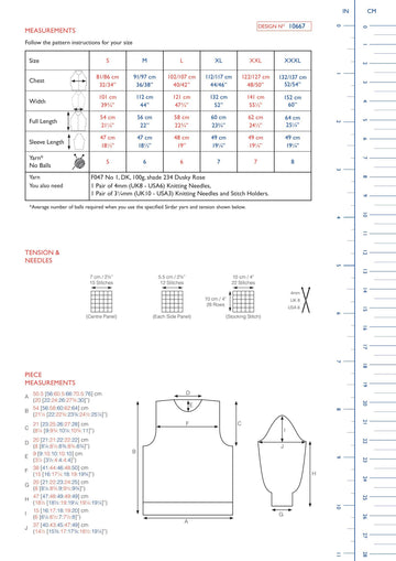 Lace Yoke Sweater in Sirdar No.1 - 10667 - Downloadable PDF
