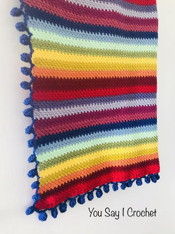 Moss Stitch Blanket