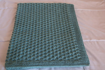 Seafoam Baby Blanket.