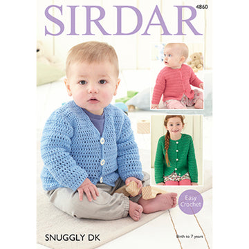 Cardigans in Sirdar Snuggly DK - 4860 - Downloadable PDF