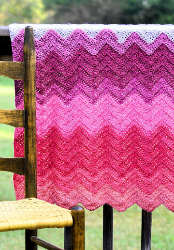 Double Crochet Chevron Baby Blanket