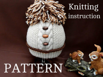 Knitting PATTERN Baby Hats Pom Pom