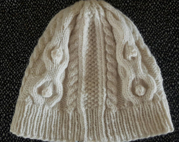 Traditional Cabled Aran Hat