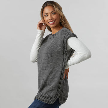 1268 - Sedum - Slipover Knitting Pattern for Women in Valley Yarns Superwash Bulky by Valley Yarns