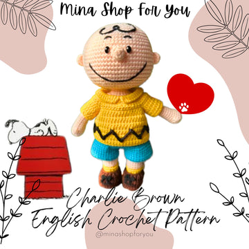 Charlie Brown Crochet Pattern: 9-inch Amigurumi Snoopy (English PDF)