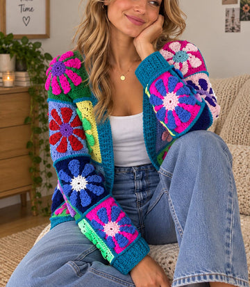 Daisy Cardigan Crochet Pattern