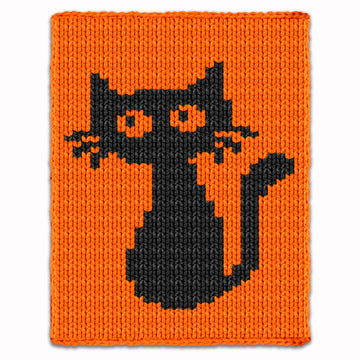 Halloween Black Cat - Chunky Blanket or playmat