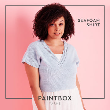 Seafoam Shirt - Free Top Crochet Pattern For Women in Paintbox Yarns Cotton 4 ply by Paintbox Yarns