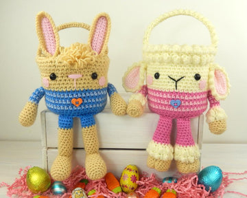 Rabbit and Lamb Easter Baskets