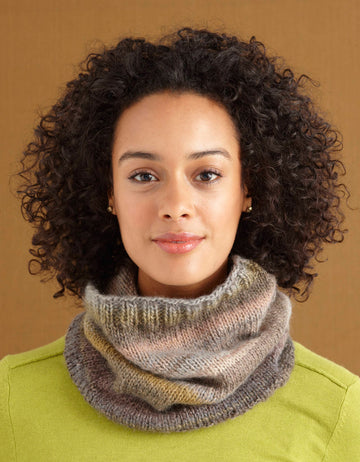Two Stitch Cowl in Lion Brand Amazing - L0731