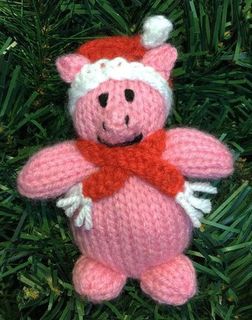 Christmas Pig Tree Decoration