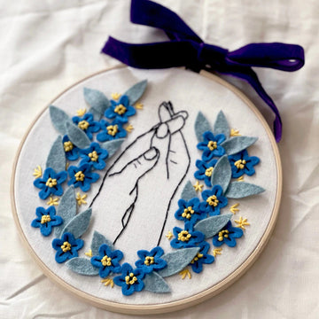 The Make Box Mum and I Embroidery Kit