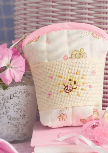 Friends Are Forever - Cute Pink Bee Dummy Pouch in Anchor - Downloadable PDF