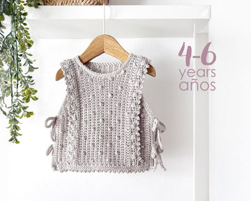 4-6 years – PICOTS Crochet Vest Pattern