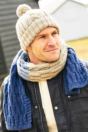 Mens Hats & Scarves in Stylecraft Highland Heathers Aran - 9878 - Downloadable PDF