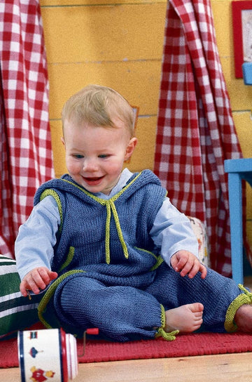 Kapuzenpulli mit Hose in Schachenmayr Egypto Cotton - 4849 - Downloadable PDF