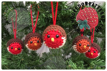 Robin Xmas Tree Baubles