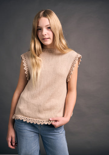 Mini Anker Top in MODE at Rowan Cotton DK - Downloadable PDF