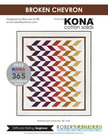 Robert Kaufman Broken Chevron - Downloadable PDF