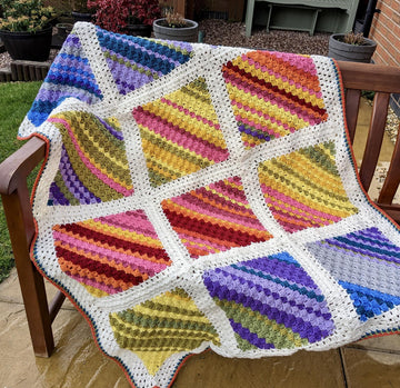 C2c Squares Temperature Blanket