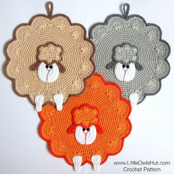 053 Sheep decor, potholder, pillow Amigurumi Zabelina Ravelry