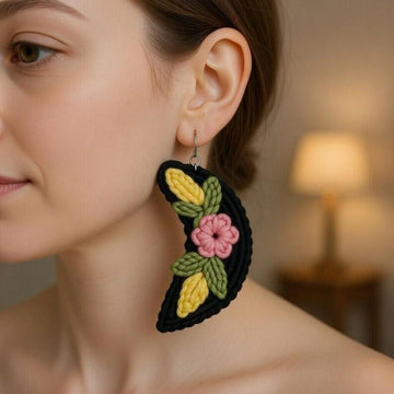 Half Moon Earrings PDF Pattern + Video Tutorial