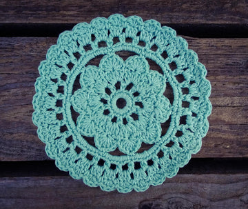 Flower Coaster Doily Written Pattern