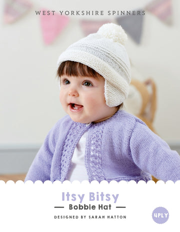 Itsy Bitsy Bobble Hat in West Yorkshire Spinners Bo Peep 4 Ply - DBP0024 - Downloadable PDF