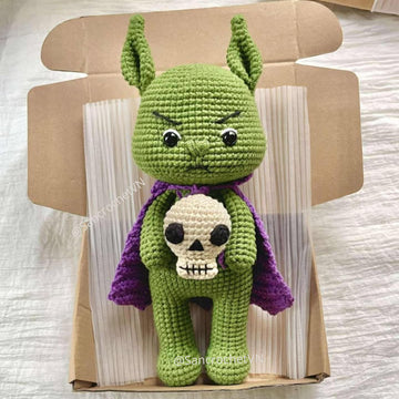 Green Monter With Skull