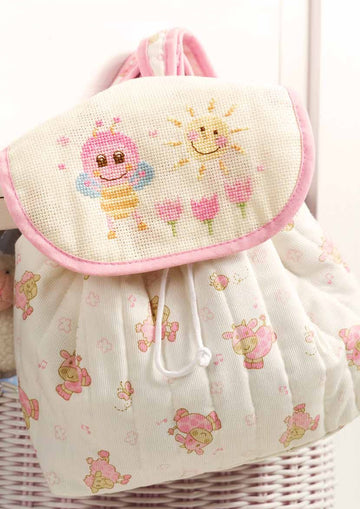 Friends Are Forever - Cute Pink Bee Rucksack in Anchor - Downloadable PDF