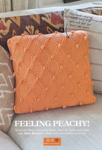 Trellis and Bobble Cushion Cover