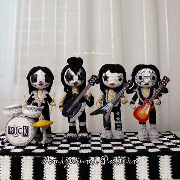Rock Legends – Digital Crochet Pattern Bundle with Printable Accessories (Fanart Inspired)