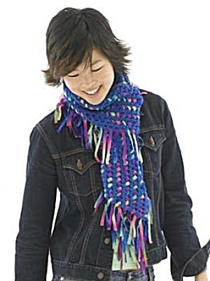 Dream Weave Scarf in Lion Brand Wool-Ease