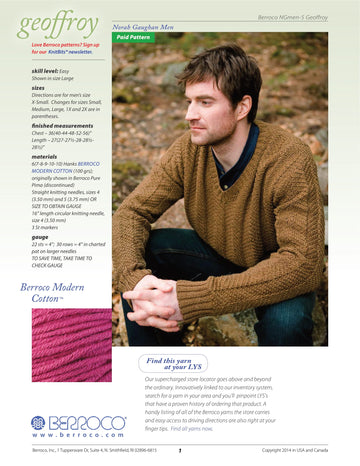 Berroco Geoffroy PDF - Norah Gaughan Men