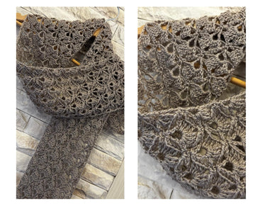 CROCHET GREY SCARF PATTERN