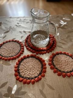 Elegant Flower Coasters