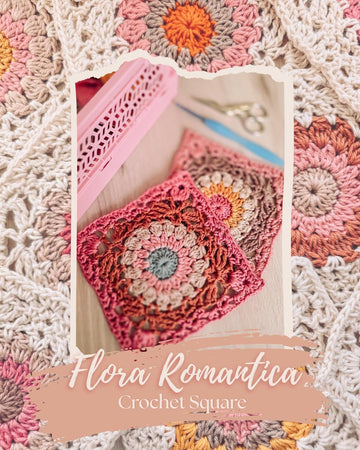 "Flora Romantica" Crochet Square