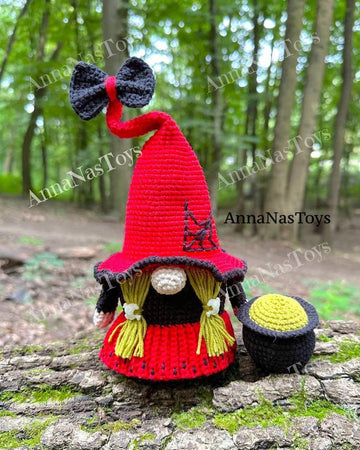 Witch in red