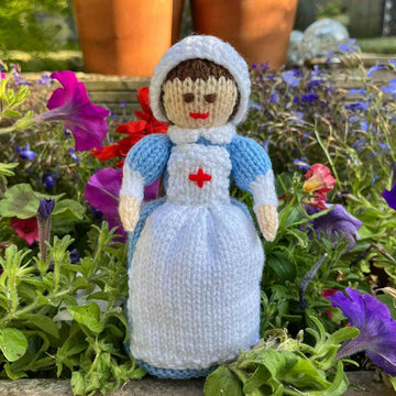 WWI Red Cross Nurse Doll Knitting Pattern - Toy Knitting Pattern