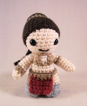 Leia, Jabba Slayer - Mini Star Wars Amigurumi