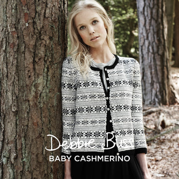 Fairisle Cardigan - Knitting Pattern for Women in Debbie Bliss Baby Cashmerino