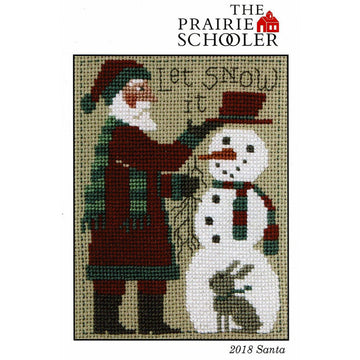 Prairie Schooler 2018 Schooler Santa Cross Stitch Pattern