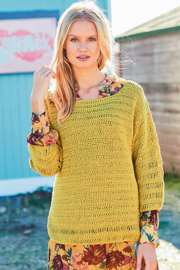Crochet Jacket and Sweater in Stylecraft Linen Drape - 9632 - Downloadable PDF