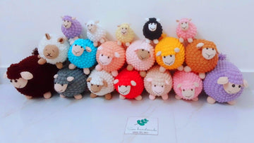 Sheep family-Crochet pattern- PDF file- English