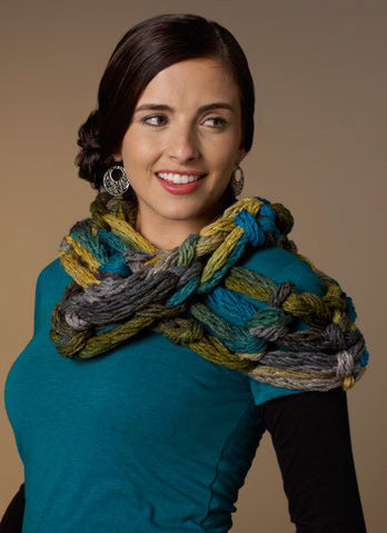 Hand-Crochet Cowl in Red Heart Boutique Dash - LW3480 - Downloadable PDF